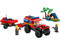 LEGO CITY 60412 Fuoristrada antincendio e gommone di salvataggio