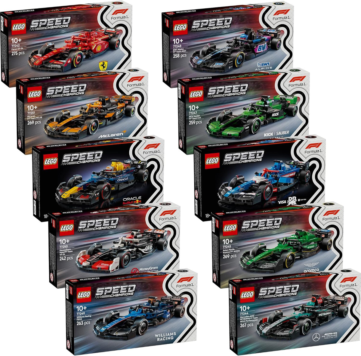 Lego F1 Set completo: tutte le 10 auto Lego Speed Champions - Main Image
