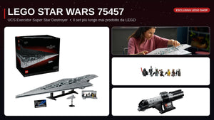 LEGO Star Wars 75457: arriva l'Executor più lungo di sempre, con la spada laser di Darth Vader in regalo