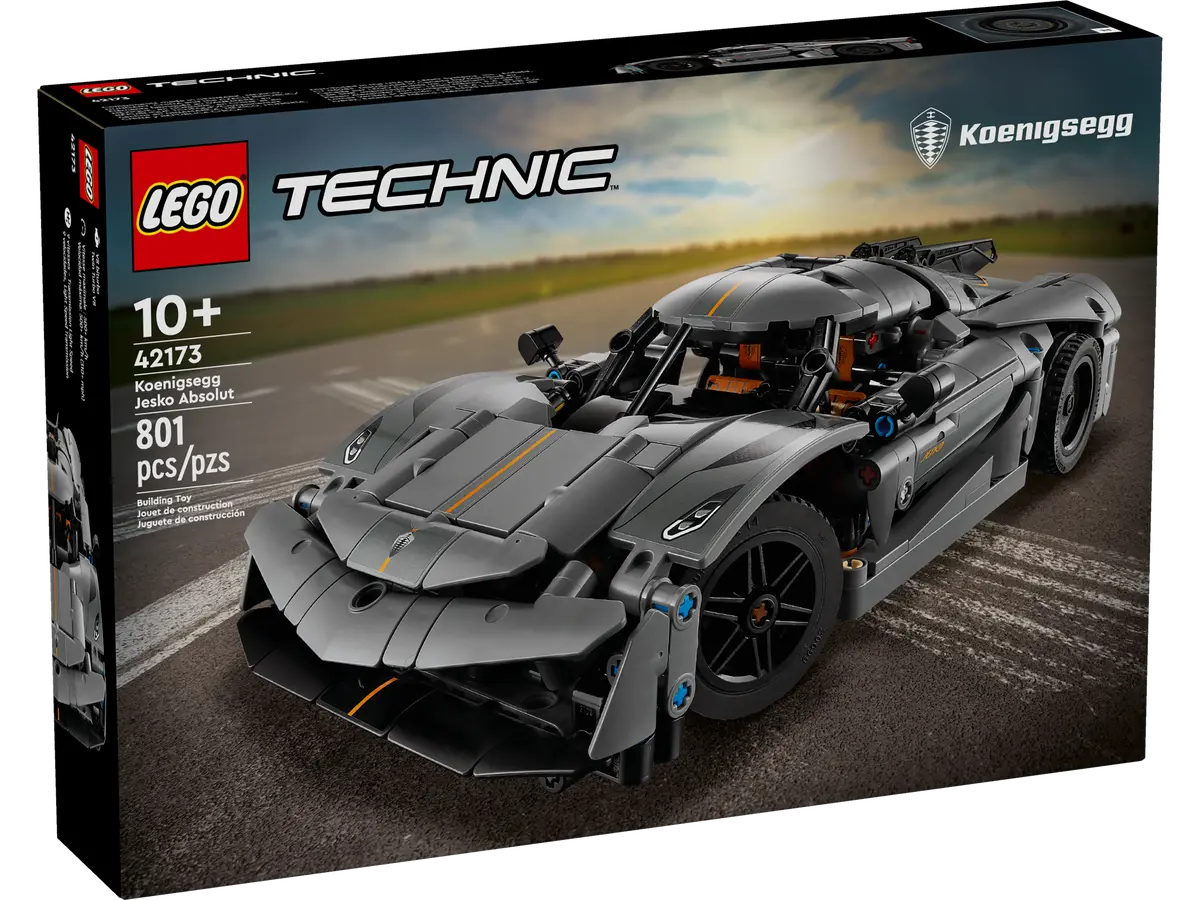 LEGO TECHNIC 42173 Hypercar Koenigsegg Jesko Absolut grigia
