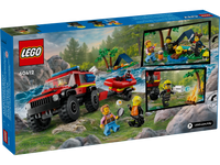 LEGO CITY 60412 Fuoristrada antincendio e gommone di salvataggio