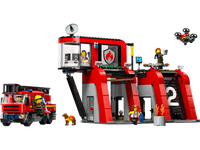 LEGO CITY 60414 Caserma dei pompieri e autopompa