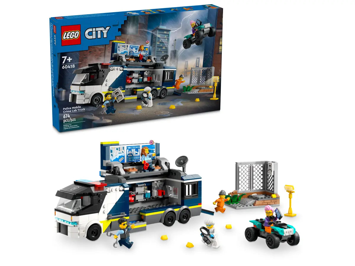 LEGO CITY 60418 Camion laboratorio mobile della polizia| Games4fans