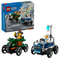 LEGO CITY 60459 Pack veicoli da corsa: aereo contro letto d’ospedale