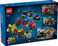 LEGO CITY 60462 Elicottero, autopompa e sottomarino