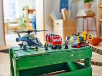 LEGO CITY 60462 Elicottero, autopompa e sottomarino