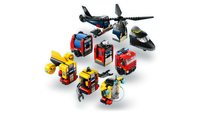 LEGO CITY 60462 Elicottero, autopompa e sottomarino