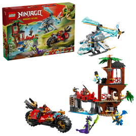 LEGO NINJAGO 71857 Battaglia alla casa sull’albero con veicolo Ninja