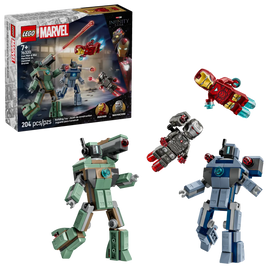 LEGO MARVEL 76320 Iron Man e War Machine contro i droni di Hammer