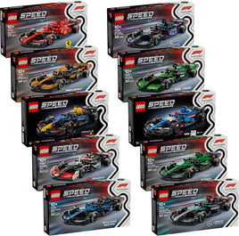 Lego F1 Set completo: tutte le 10 auto Lego Speed Champions + omaggio polybag 30709