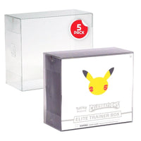 5x Custodia Protettiva PET per Elite Trainer Box Pokémon 0,50 mm