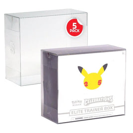 5x Custodia Protettiva PET per Elite Trainer Box Pokémon 0,50 mm