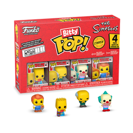 SIMPSONS - Bitty Pop 4 Pack 2.5cm - Bart