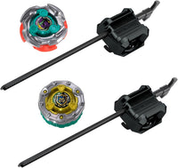 BEYBLADE X Sneak Attack Battle Set Arena Verde e 2 Trottole Hasbro
