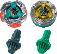 BEYBLADE X Sneak Attack Battle Set Arena Verde e 2 Trottole Hasbro