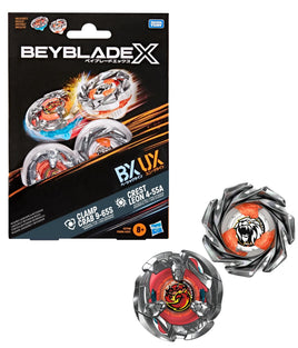 BEYBLADE X Dual Pack Clamp Crab 9-65S e Crest Leon 4-55A Set Doppio