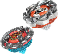 BEYBLADE X Dual Pack Clamp Crab 9-65S e Crest Leon 4-55A Set Doppio