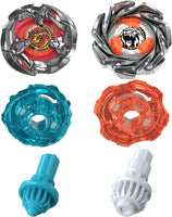 BEYBLADE X Dual Pack Clamp Crab 9-65S e Crest Leon 4-55A Set Doppio