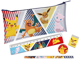 POKEMON - Set Cancelleria con Tasca - 5 Pezzi