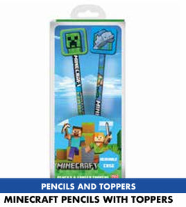 MINECRAFT - Pencil & Topper 2PK