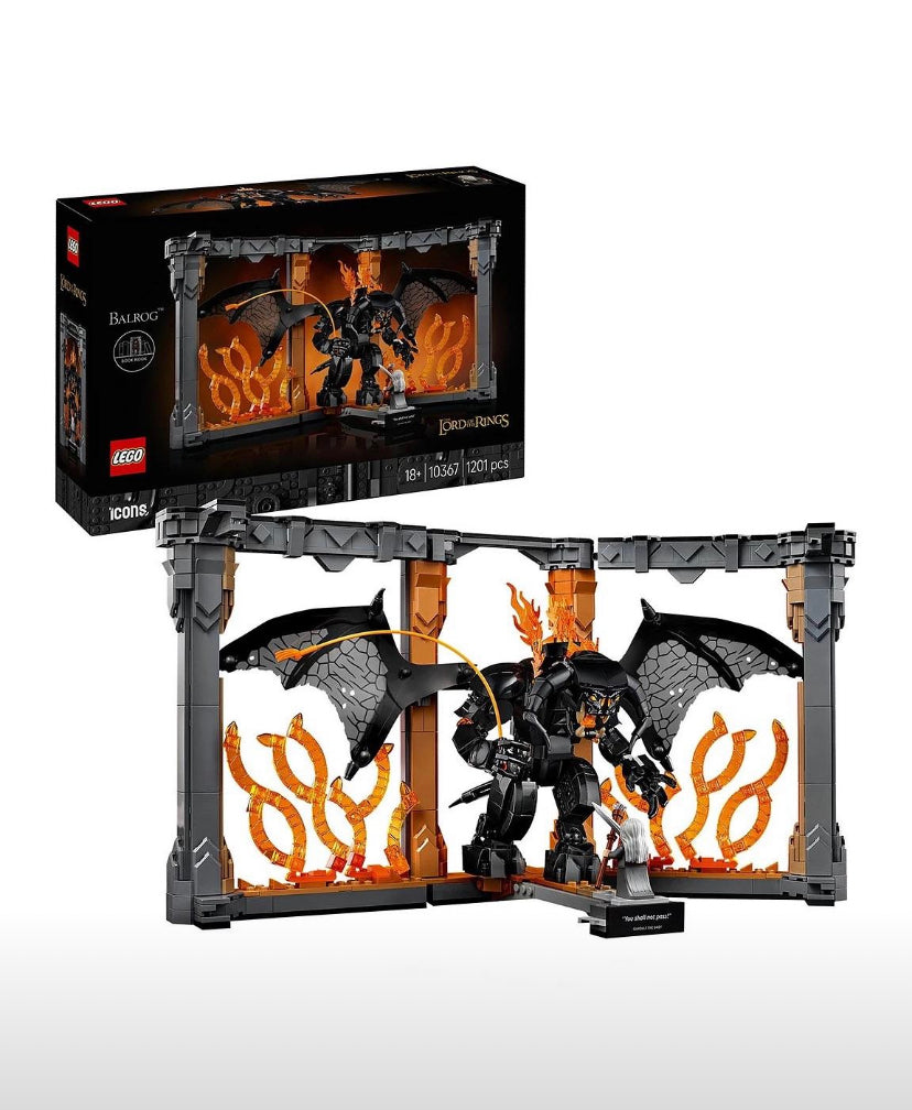 LEGO ICONS 10367 Il Signore degli Anelli: Book Nook del Balrog