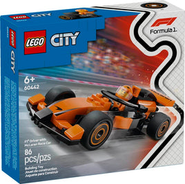 LEGO CITY 60442 Pilota di F1 con la macchina da corsa McLaren