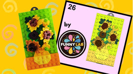 Girasoli in miniatura: un capolavoro di Van Gogh in mattoncini LEGO! con istruzioni