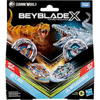 Beyblade X Jurassic World T-Rex vs Mosasaurus Starter Pack - Hasbro