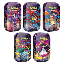 5 Pokemon Mini Tin Megaeroi (IT) collezione artwork