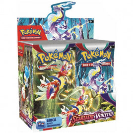 Box Display 36 Bustine Pokémon Scarlatto e Violetto