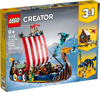 LEGO CREATOR 31132 Nave vichinga e Jörmungandr