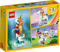 LEGO CREATOR 3in1 31140 Unicorno magico