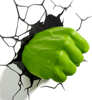 Marvel 3D LED Light Hulk Fist Lampada da muro