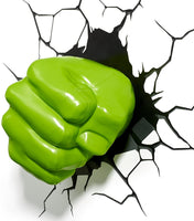 Marvel 3D LED Light Hulk Fist Lampada da muro