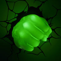 Marvel 3D LED Light Hulk Fist Lampada da muro