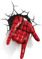 Ultimate Spider-Man 3D LED Light Spider-Man Hand Lampada da muro