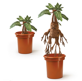 Peluche Interattivo Mandragora con vaso